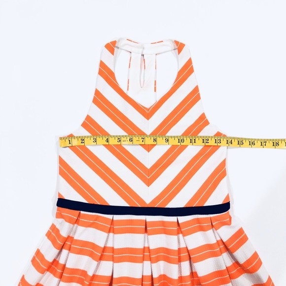 Pink & Violet Halter Dress Girls Sz 14 Bright Orange Open Back Sleeveless - Picture 9 of 11